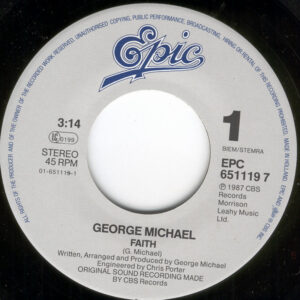 7" | George Michael ‎– Faith - Afbeelding 2