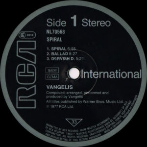 Vangelis – Spiral - Afbeelding 2