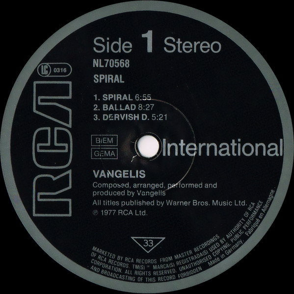 Vangelis – Spiral