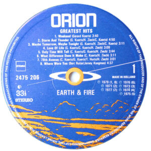 Earth & Fire ‎– Greatest Hits - Afbeelding 2