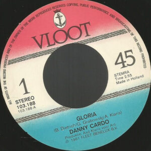 7" | Danny Cardo - Gloria / Ik Droom van een Nacht - Afbeelding 2