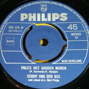 7" | Conny van den Bos - Paleis met Gouden Muren / In de Nacht - Afbeelding 2