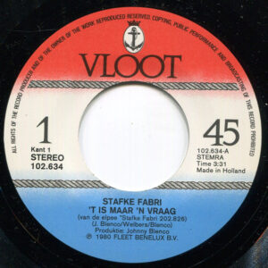 7" | Stafke Fabri - 't Is maar een Vraag  / Mammie / - Afbeelding 2