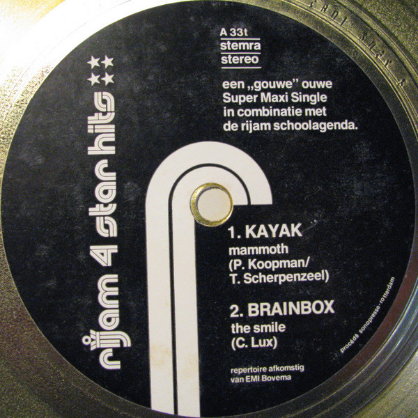 7" | Kayak / Brainbox / Dizzy Man's Band / Focus - Rijam 4 Star Hits (gold flexidisc, 33 rpm)
