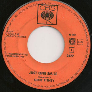 7" | Gene Pitney - Just One Smile / No Matter what you Do - Afbeelding 2