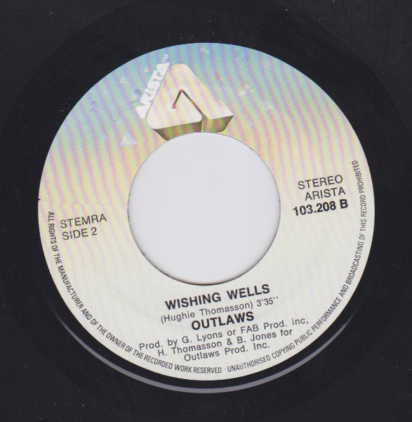 7" | Outlaws - I Can't stop Loving You / Wishing Wells