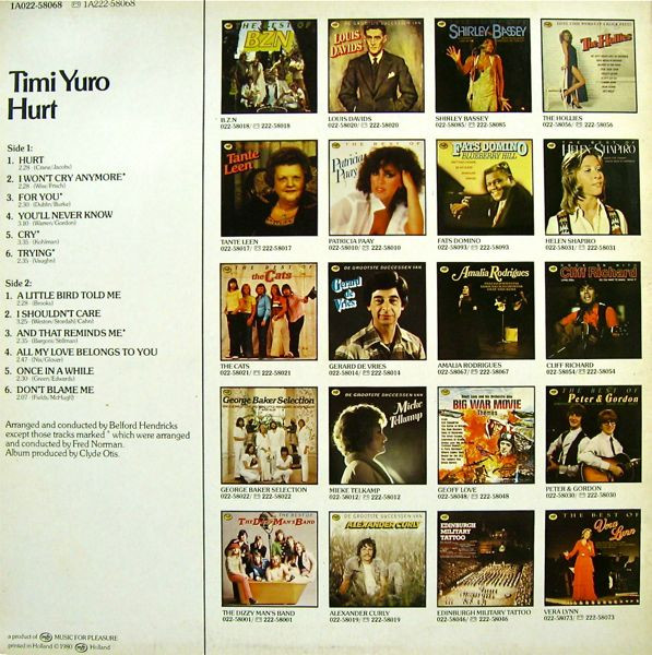 Timi Yuro – Hurt