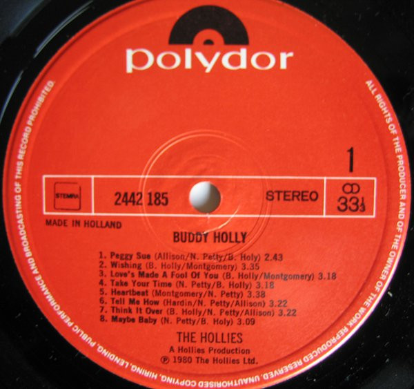 The Hollies – "Buddy Holly"