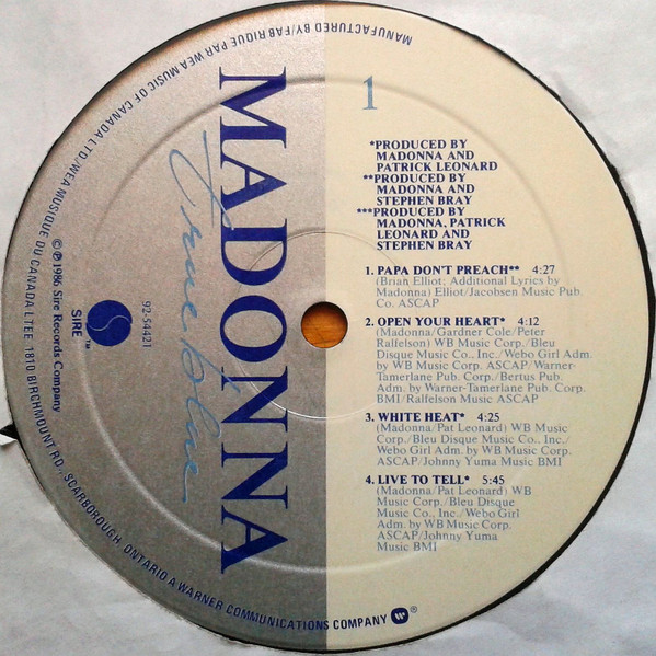 Madonna – True Blue