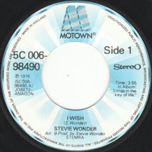 7" | Stevie Wonder – I Wish / You and I - Afbeelding 2